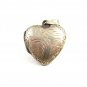 Etched Sterling Silver Locket Pendant 8714