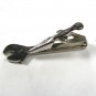 Vintage Silvertone CRESCENT Wrench Tie Clasp by KINNEY CO Prov. R.I. 81215