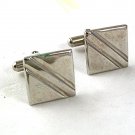 Vintage Silvertone Dress Cufflinks 6917