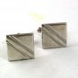 Vintage Silvertone Dress Cufflinks 6917
