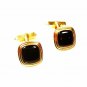 Gold Tone & Red Cufflinks by SWANK 102715