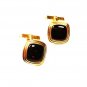 Gold Tone & Red Cufflinks by SWANK 102715