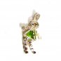 Sterling Silver & Green Triangle Charm 82217