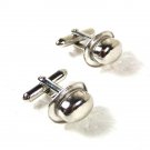 Silver Tone Top Hat aka Derby Hat Cufflinks Unbranded 12016