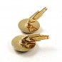 Vintage Gold Tone Cracked Look Cufflinks By SARAH COVENTRY 121616