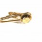 Vintage Goldtone & Red Tie Clasp By PIONEER 32116
