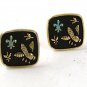 Gold Tone & Black Bumble Bee Cufflinks PAT NO. 2472958 111516