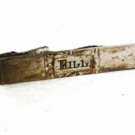 1940's - 60's Sterling Silver Name BILL Tie Clasp by VAN GUARD 31816
