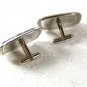 Large Vintage Silvertone & Black Ox Bull Cart Wagon Cufflinks Unbranded 32616