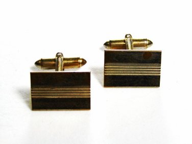 Gold Tone Cufflinks by HADLEY U.S.A. 102915
