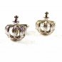 Silvertone Crown with Cross Cufflinks Unbranded 31516