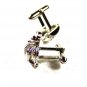 Silvertone Crown with Cross Cufflinks Unbranded 31516
