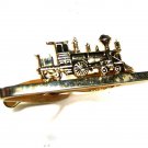 Goldtone Train / locomotive Tie Clasp by Hickok USA 82515