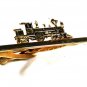 Goldtone Train / locomotive Tie Clasp by Hickok USA 82515