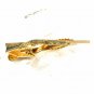 Vintage Goldtone Hunting Rifle Tie Clasp By AYCOCK 32116
