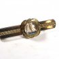 1940's - 50's Goldtone Hand Painted Sail Boat Tie Clasp Unbranded.101615