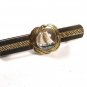 1940's - 50's Goldtone Hand Painted Sail Boat Tie Clasp Unbranded.101615