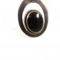 Vintage Taxco Sterling Silver Black Onyx Pendant By TH-43 72017