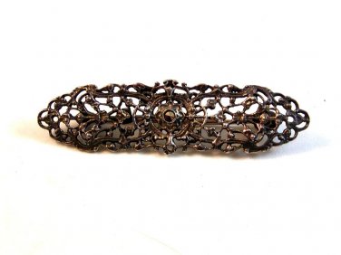 Vintage Sterling Silver & Marcasites Brooch