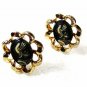 Silvertone Black Greek Warrior Pericles ??? Cufflinks By SWANK 32616
