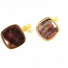 Gold Tone & Abalone Dress Cufflinks By SWANK 12016