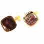 Gold Tone & Abalone Dress Cufflinks By SWANK 12016