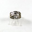 Silver Tone Star Fashion Ring Sz 7 53116