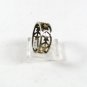 Silver Tone Star Fashion Ring Sz 7 53116
