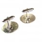 Vintage Sterling Silver  Monogrammable Cufflinks By LAMODE 32216