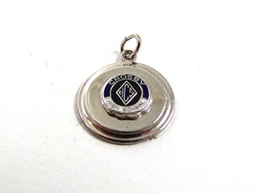 Vintage Blue & White Crosby High School Charm 11817