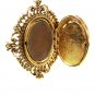 Art Vintage Goldtone Lady Cameo Locket Pendant by AVON 73115