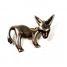 Vintage Mexican Silver Donkey w/ Moveable Head Brooch 81516