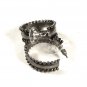 Vintage Sterling Silver Pierced Hoop Earrings Unbranded 9815