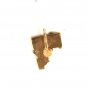 1960's / 70's Black & Goldtone Idaho Charm Unbranded 32116