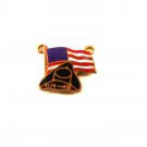 1776-1976 American Flag Patriot Black Hat Charm Unbranded 32116