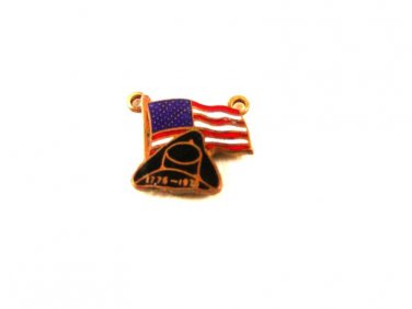 1776-1976 American Flag Patriot Black Hat Charm Unbranded 32116