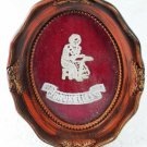 Beautiful Vintage Bruxelles Lady Sewing Lace Souvenir Stand 31416