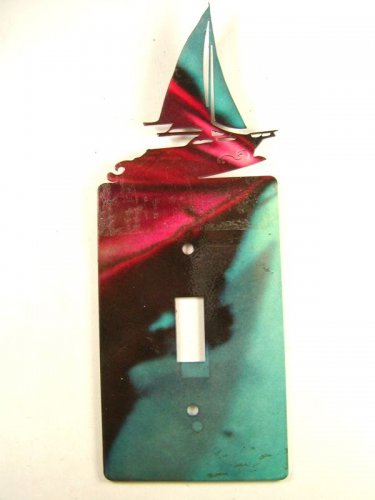 Sail Boat Single Light Switch Cover Plate by Steel Images Made in USA 51515