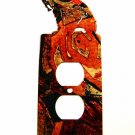 Bear w/ Fish Double Outlet Cover by Steel Images Made in USA 022515R