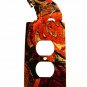 Bear w/ Fish Double Outlet Cover by Steel Images Made in USA 022515R