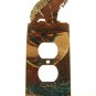 Bear w/ Fish Double Outlet Cover by Steel Images Made in USA 022515R