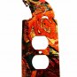 Bear w/ Fish Double Outlet Cover by Steel Images Made in USA 022515R