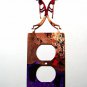 Kokopelli w/ Flute Double Outlet Cover Plate Steel Images USA 021915M