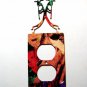 Kokopelli w/ Flute Double Outlet Cover Plate Steel Images USA 021915M
