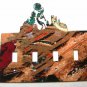 Kokopelli Flute Quadruple Switch Cover Plate Steel Images USA 021915DD