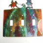 Rodeo Cowboys Calf Roping Triple Light Switch Plate Steel Images USA 51315