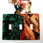 Bear Triple Light Switch Cover Plate Steel Images Made in USA 02161511111W