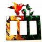 Hummingbird Triple Rocker Outlet Cover Plate Steel Images USA 022615M5A