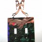 Kokopelli Flute Double Switch Cover Plate Steel Images USA 021915GG
