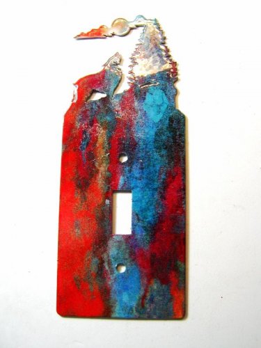 Wolf Single Light Switch Cover Plate Steel Images Made in USA 02161511111BB